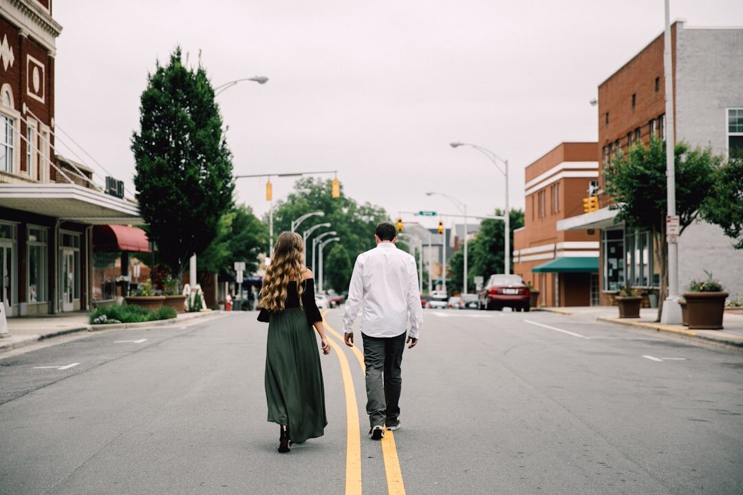 hollywood couple walking