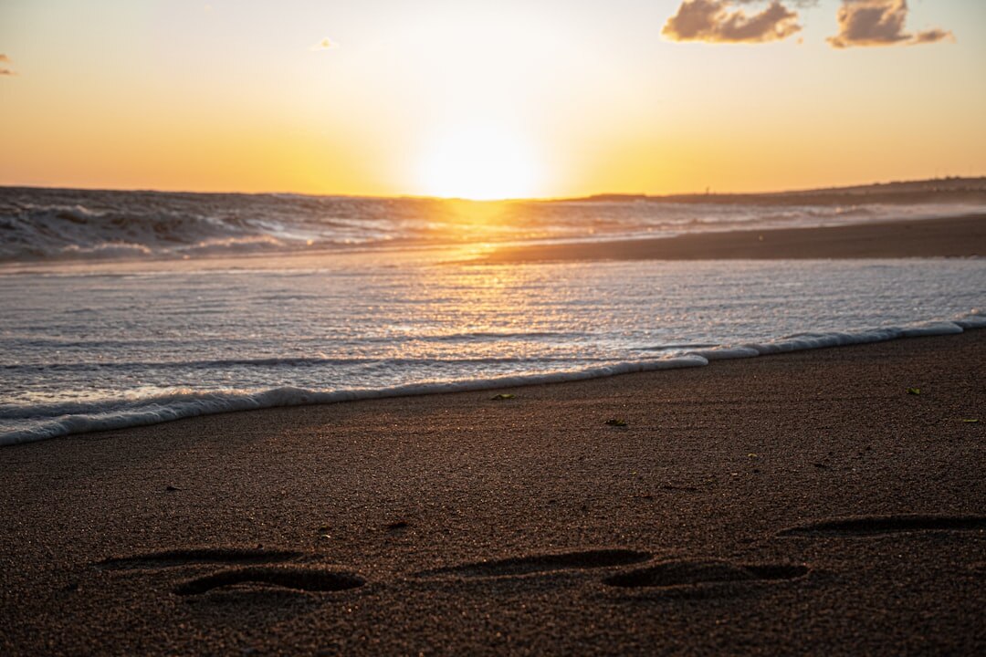 Luxury beachfront resort in Punta del Este at sunset